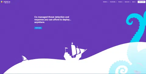 Perch Security Website website screenshot