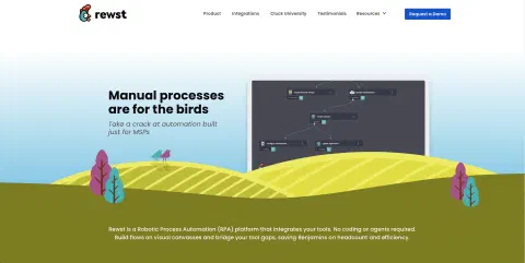 Rewst website screenshot